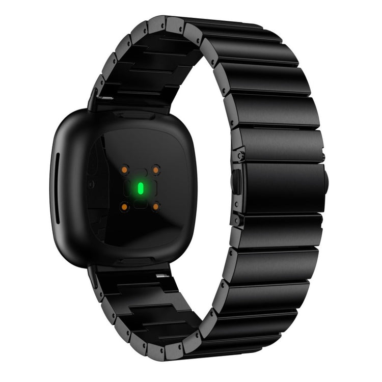 Udsøgt Fitbit Versa 3 / Fitbit Sense Metal Rem - Sort#serie_1