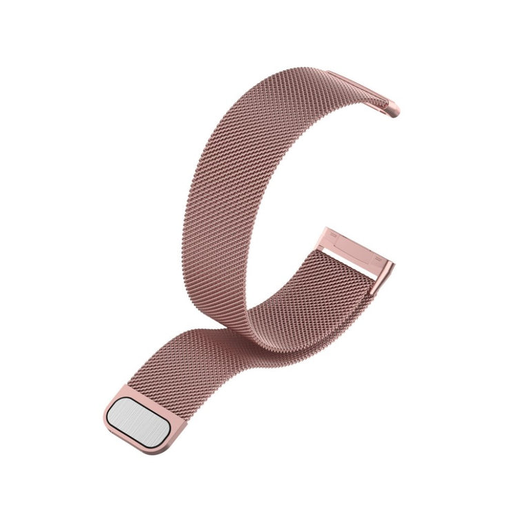 Kønt Fitbit Versa 3 / Fitbit Sense Metal Rem - Størrelse: L - Pink#serie_9