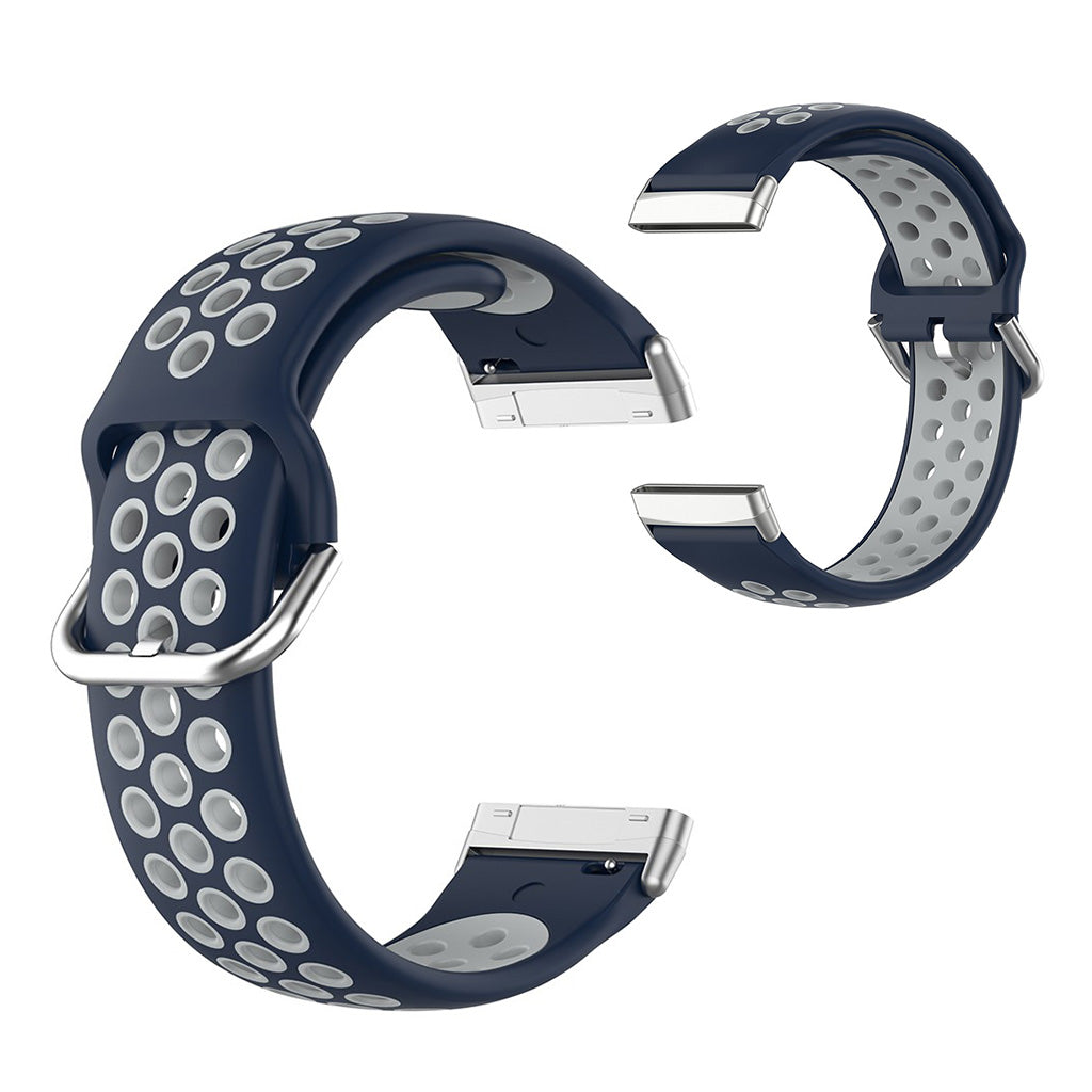 Mega fint Fitbit Versa 3 / Fitbit Sense Silikone Rem - Blå#serie_14
