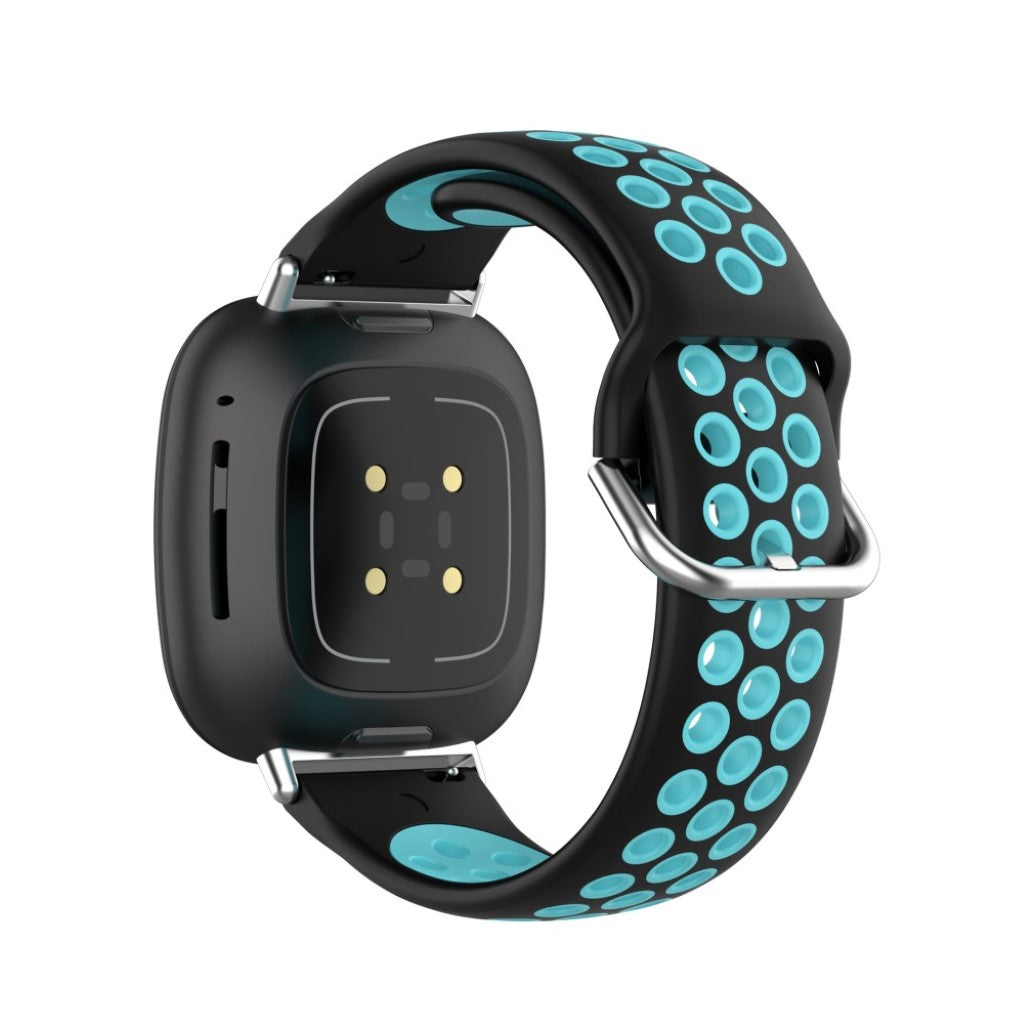 Super fint Fitbit Versa 3 / Fitbit Sense Silikone Rem - Grøn#serie_9