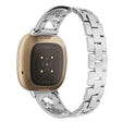 Forte Fitbit Versa 3 / Fitbit Sense Metallo E Strass Cinturino
