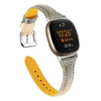 Brillante Fitbit Versa 3 / Fitbit Sense Vera Pelle Cinturino