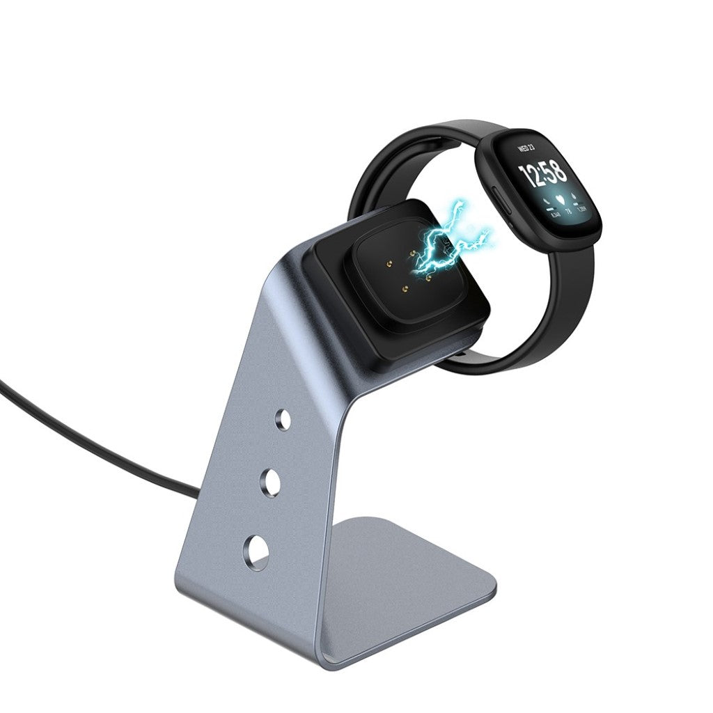 Metal Fitbit Versa 3 / Fitbit Sense Ladestation - Sølv#serie_1