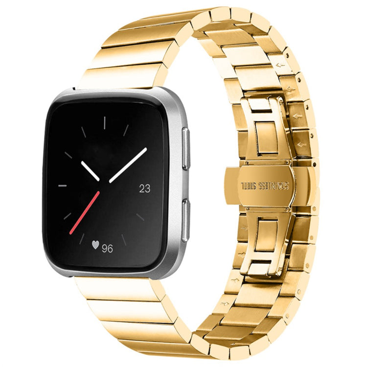 Super sejt Fitbit Versa 3 Metal Rem - Guld#serie_2