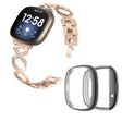 Fitbit Sense 1 / Fitbit Versa 3 Sangle en métal avec coque
