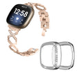 Fitbit Sense 1 / Fitbit Versa 3 Sangle en métal avec coque