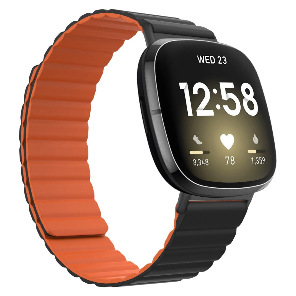 Fremragende Fitbit Sense / Fitbit Versa 3 Silikone Rem - Gul#serie_7