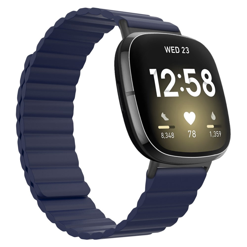 Fremragende Fitbit Sense / Fitbit Versa 3 Silikone Rem - Blå#serie_8