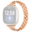 Bracelet en métal et strass super fiable pour Fitbit Versa 3