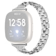 Stylish Fitbit Versa 3 Metal and Rhinestone Strap (bracelet en métal et strass)