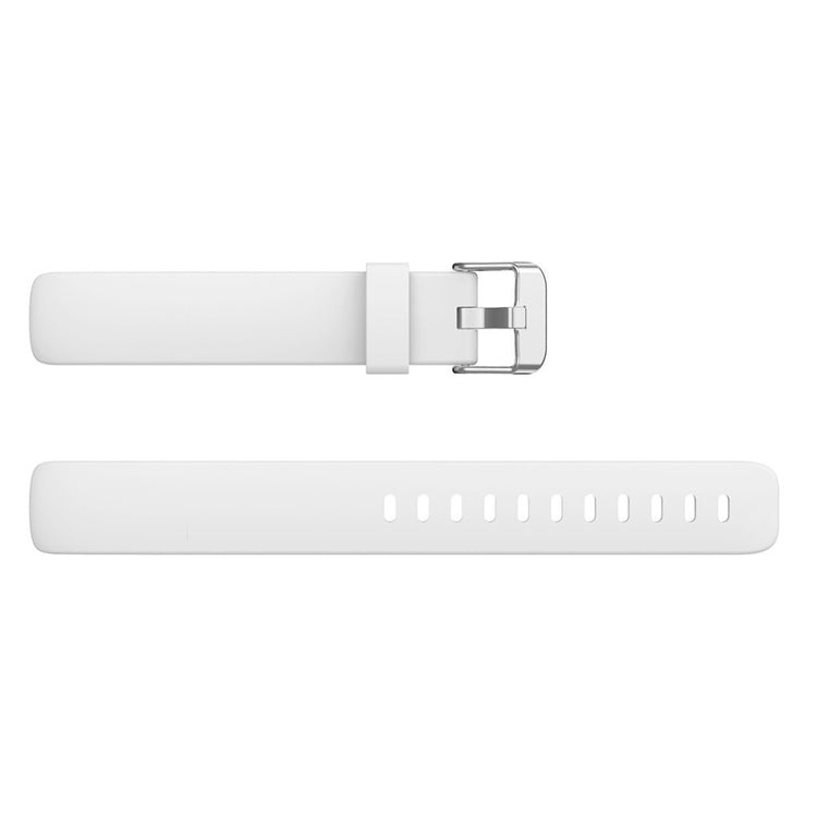 Vildt nydelig Fitbit Inspire 2 Silikone Rem - Størrelse: L - Hvid#serie_8