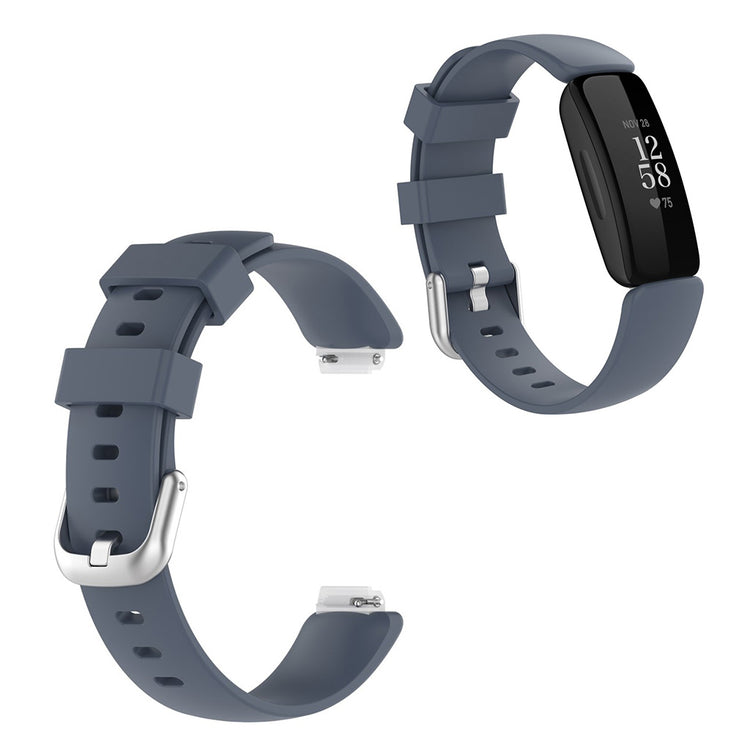 Meget sejt Fitbit Inspire 2 Silikone Rem - Størrelse: S - Sølv#serie_5