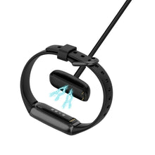 0.5m Fitbit Luxe  Magnetisk  USB Opladningskabel - Sort#serie_028