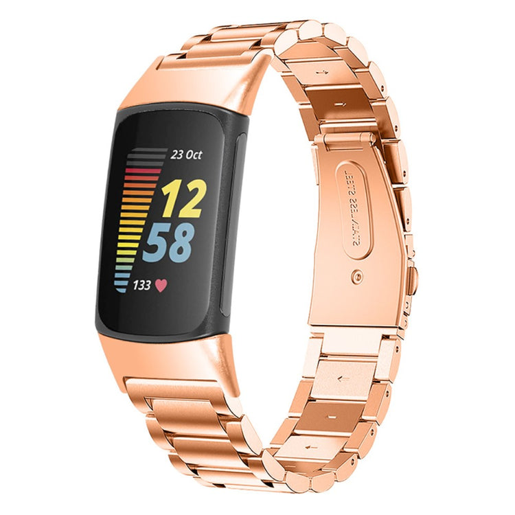 Meget fint Fitbit Charge 5 Metal Rem - Pink#serie_1