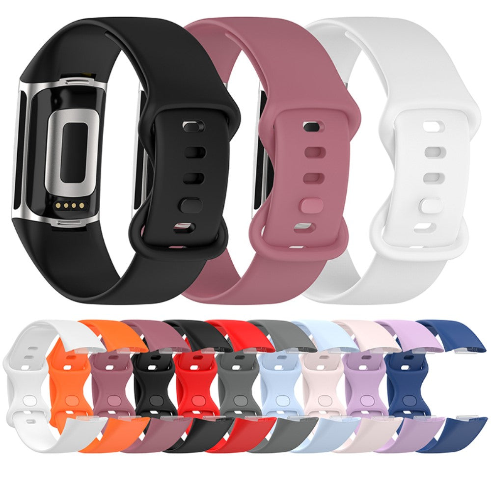 Sejt Fitbit Charge 5 Silikone Rem - Brun#serie_5