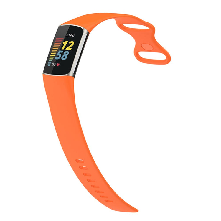 Helt vildt fed Fitbit Charge 5 Silikone Rem - Orange#serie_2