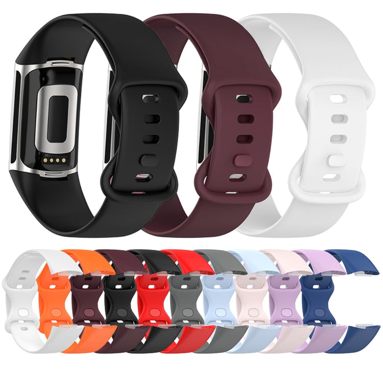 Helt vildt fed Fitbit Charge 5 Silikone Rem - Pink#serie_3