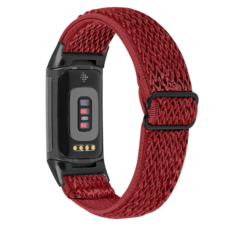 Super slidstærk Fitbit Charge 5  Rem - Rød#serie_10