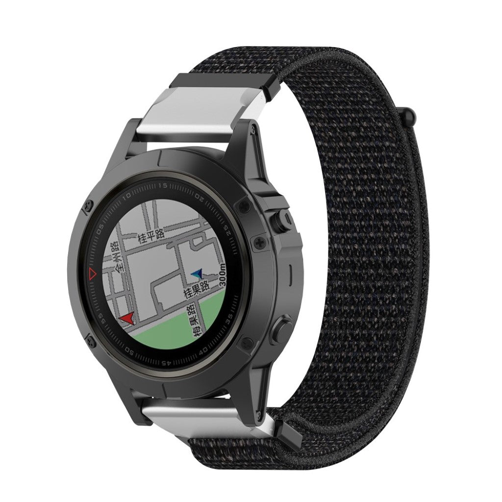 Nydelig Universal Garmin Nylon Rem - Sort#serie_1