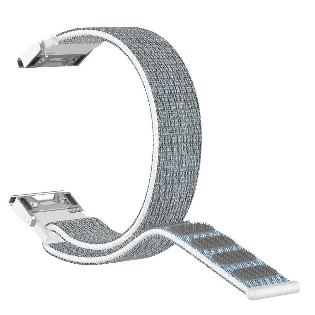 Nydelig Universal Garmin Nylon Rem - Sølv#serie_2