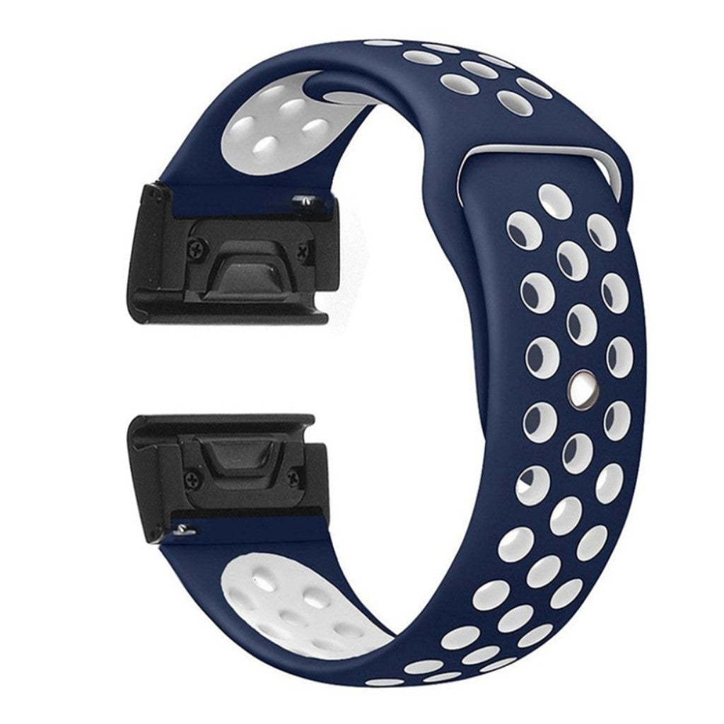 Rigtigt fint Universal Garmin Silikone Rem - Blå#serie_10