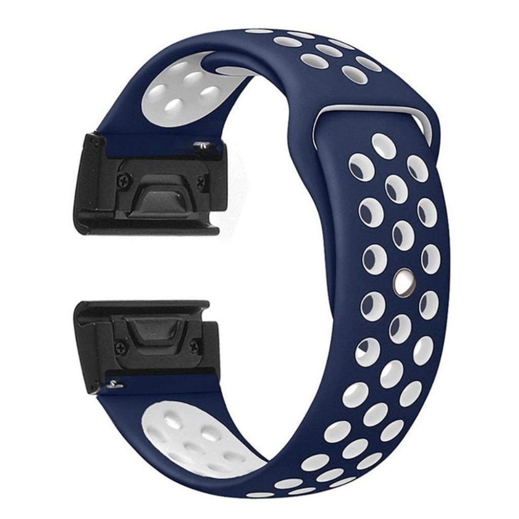 Rigtigt fint Universal Garmin Silikone Rem - Blå#serie_10