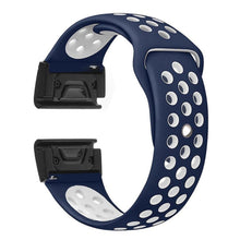 Rigtigt fint Universal Garmin Silikone Rem - Blå#serie_10