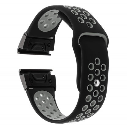 Rigtigt fint Universal Garmin Silikone Rem - Sort#serie_3