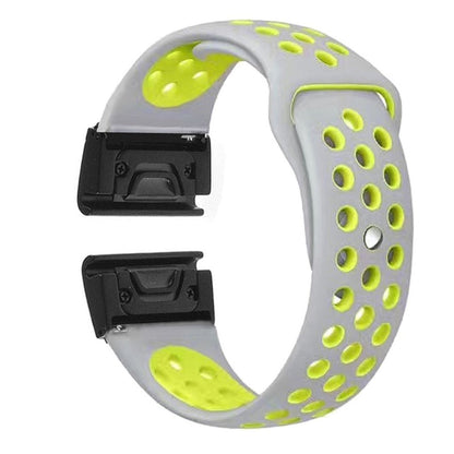 Rigtigt fint Universal Garmin Silikone Rem - Sølv#serie_6