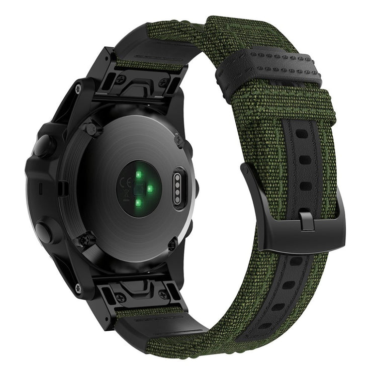 Vildt elegant Universal Garmin Ægte læder Rem - Grøn#serie_2