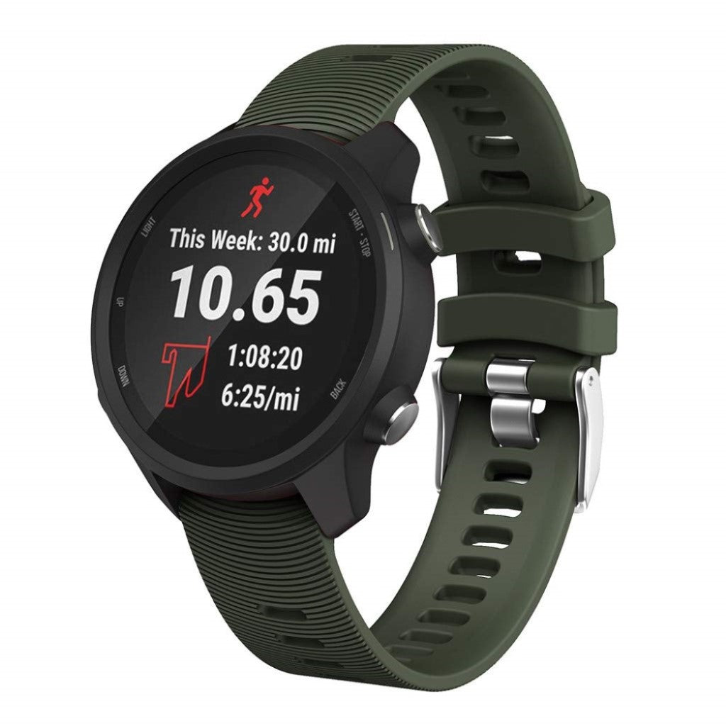 Mega smuk Universal Garmin Silikone Rem - Grøn#serie_12