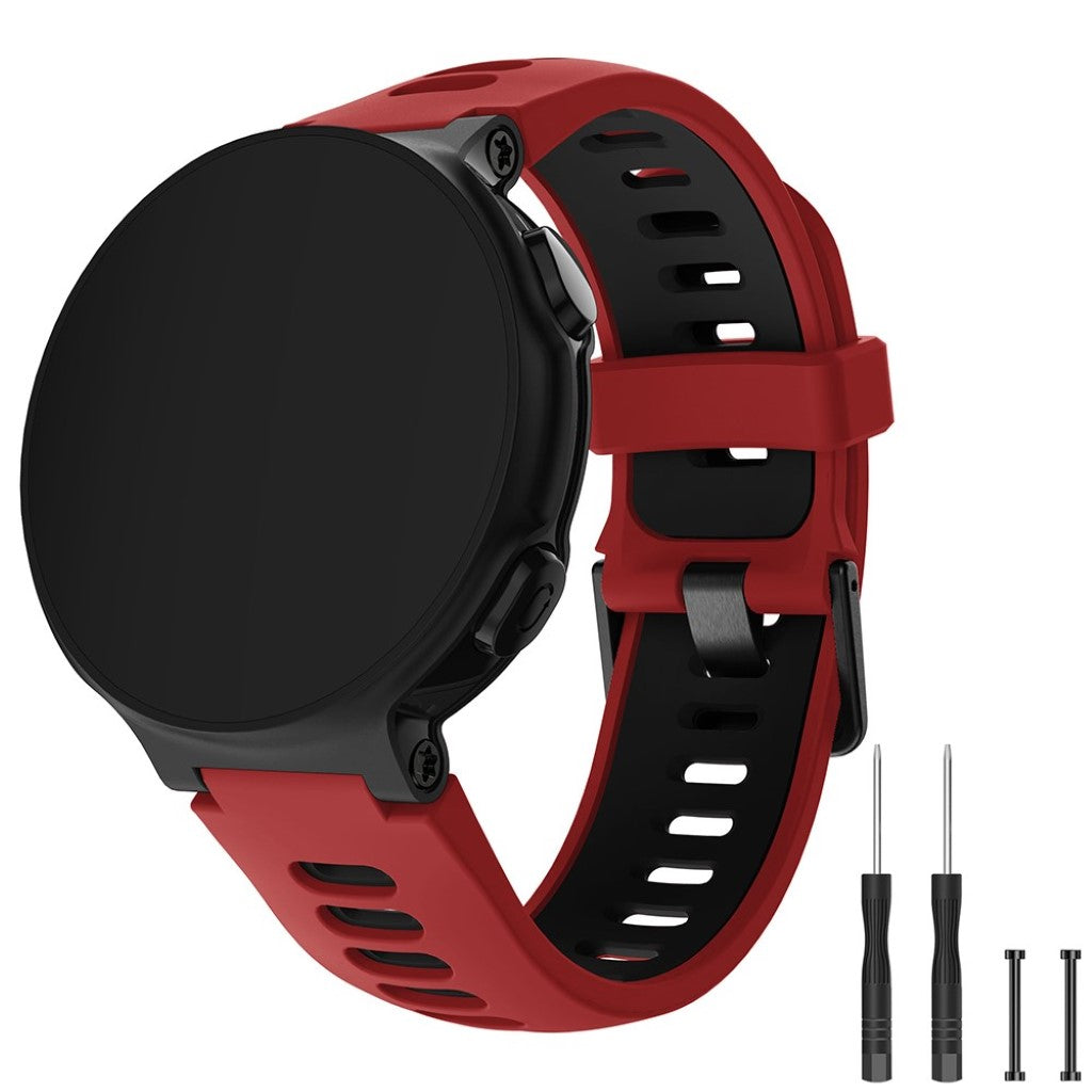Rigtigt sejt Universal Garmin Silikone Rem - Rød#serie_2
