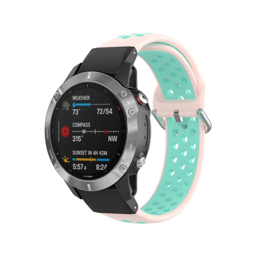 Rigtigt skøn Universal Garmin Silikone Rem - Pink#serie_11