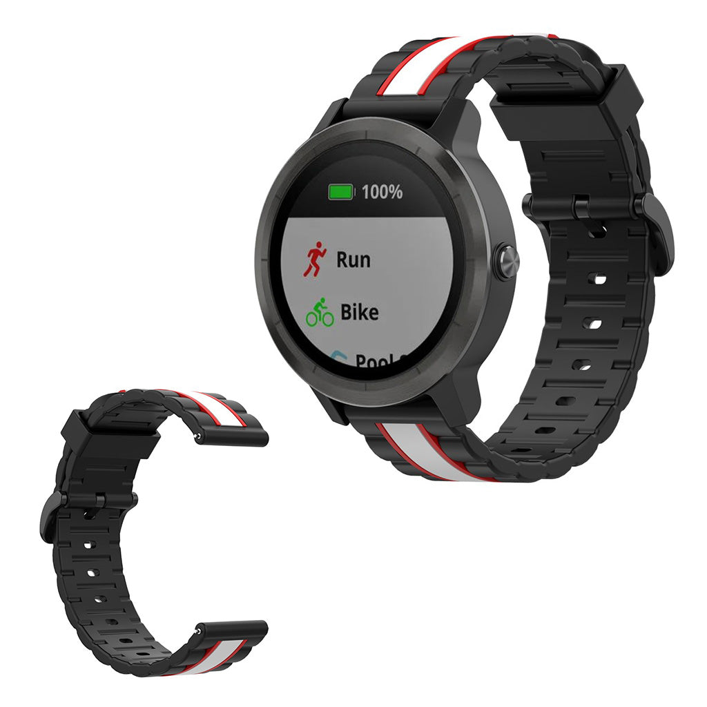 Vildt cool Universal Garmin Silikone Rem - Sort#serie_5