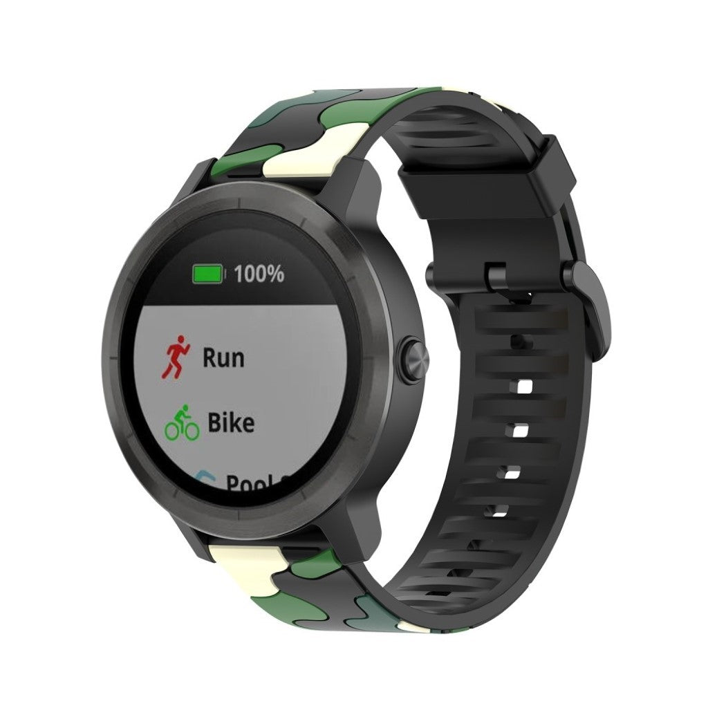  Garmin Vivoactive 3 / Garmin Forerunner 245 Silikone Rem - Grøn#serie_1