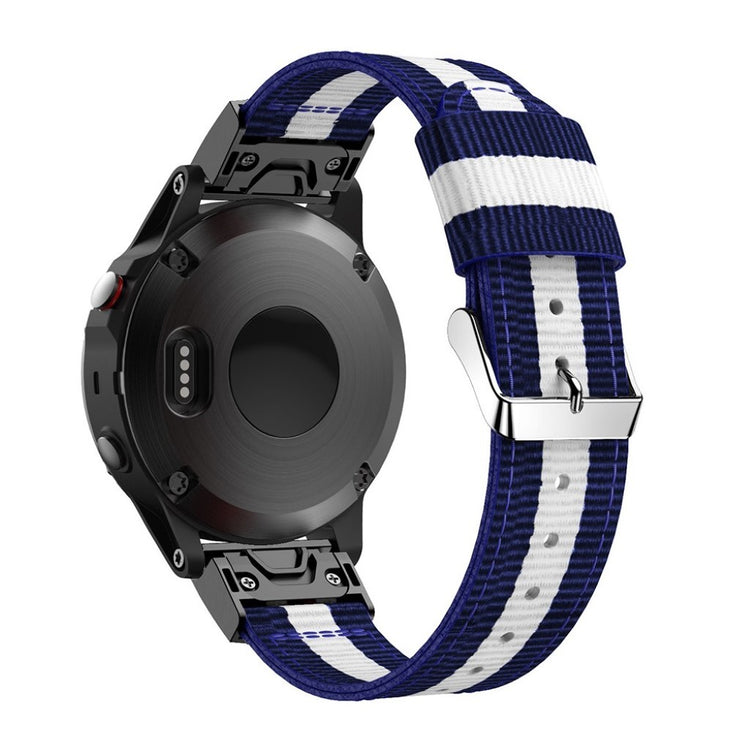 Helt vildt skøn Garmin Fenix 5 Nylon Rem - Blå#serie_5