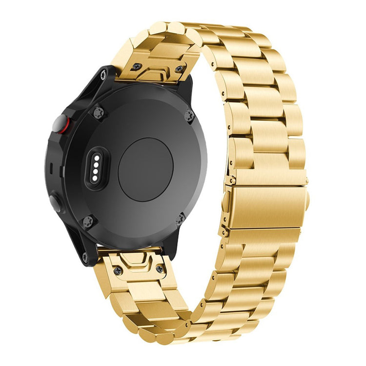 Mega flot Garmin Fenix 5X / Garmin Tactix Charlie Metal Rem - Guld#serie_4