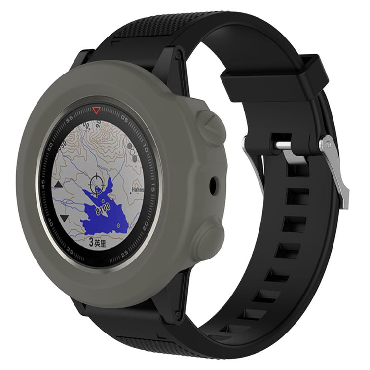 Garmin Fenix 5X / Garmin Fenix 5X Plus  Silikone Bumper  - Sølv#serie_3