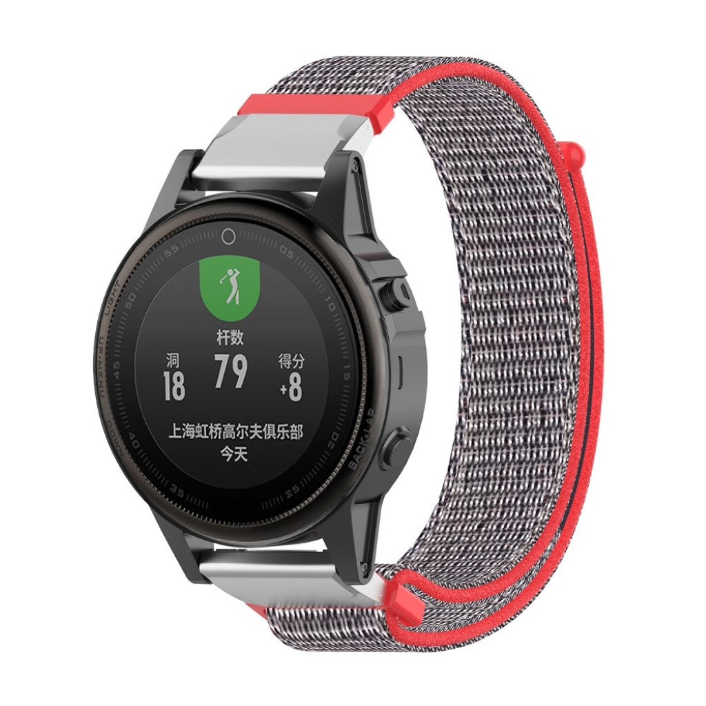 Mega holdbart Garmin Fenix 5S Nylon Rem - Flerfarvet#serie_4