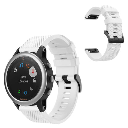 Vildt skøn Garmin Fenix 5S Silikone Rem - Hvid#serie_2