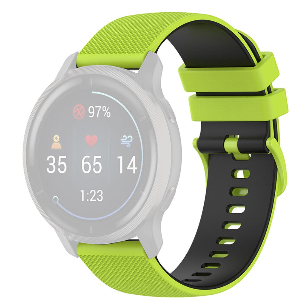 Rigtigt cool Universal Garmin Silikone Rem - Grøn#serie_8