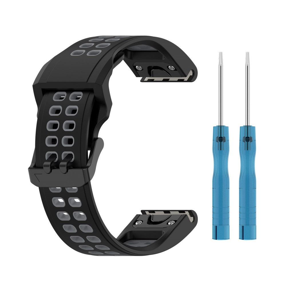 Rigtigt smuk Universal Silikone Rem - Sort#serie_2