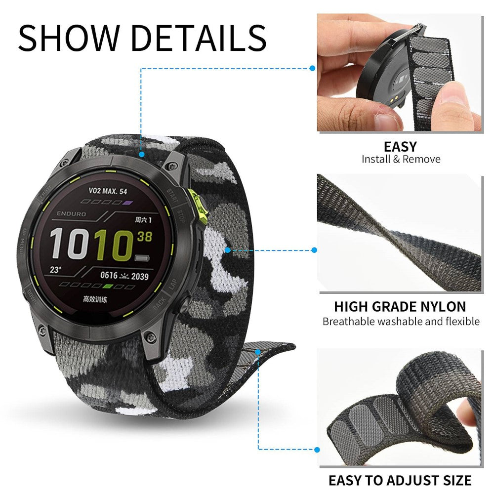 Rigtigt skøn Universal Nylon Rem - Sølv#serie_6