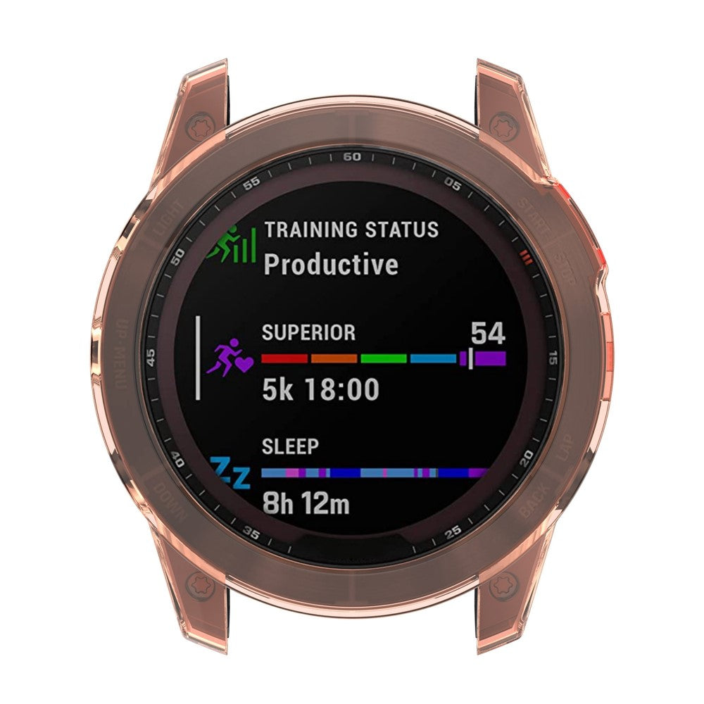 Fed Garmin Fenix 7 Silikone Cover - Pink#serie_1