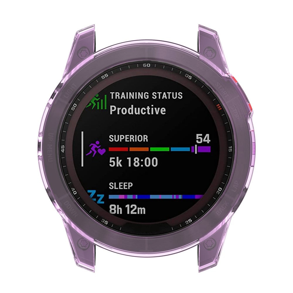 Fed Garmin Fenix 7 Silikone Cover - Lilla#serie_5