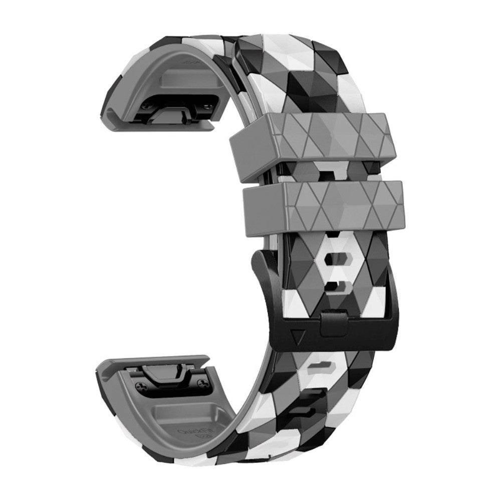 Rigtigt Sejt Silikone Universal Rem passer til Smartwatch - Sølv#serie_4