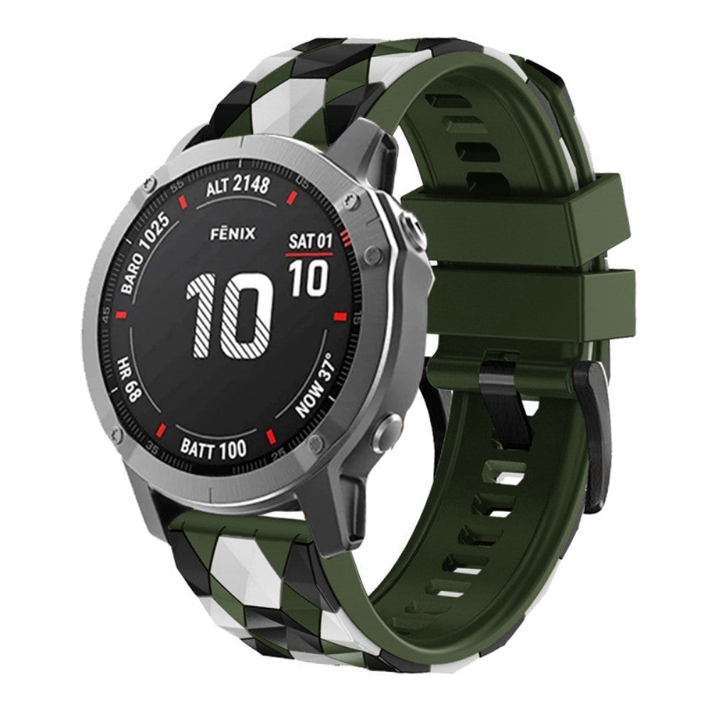 Rigtigt Sejt Silikone Universal Rem passer til Smartwatch - Grøn#serie_5
