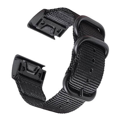 Rigtigt holdbart Universal Garmin Stof Urrem - Sort#serie_4