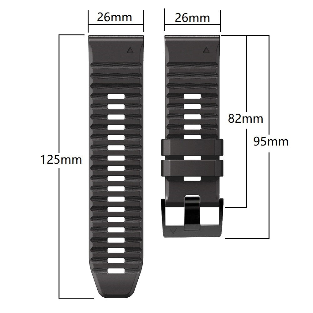 Smuk Universal Silikone Rem - Rød#serie_11