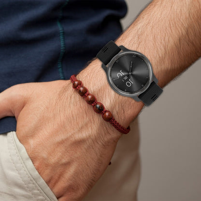 Vildt Skøn Silikone Universal Rem passer til Garmin Smartwatch - Sort#serie_1